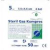 Steril Gaz Kompres-7,5 x 7x5 4 Kat-50 lik paket